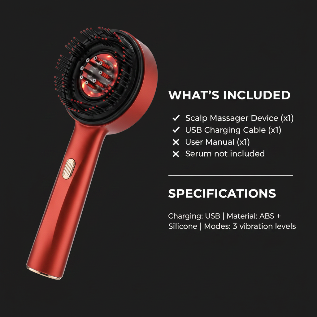 Red Light Scalp Massager & Hair Growth Comb
